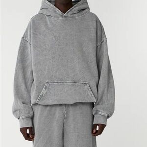 Black/gray Hoodie for Men